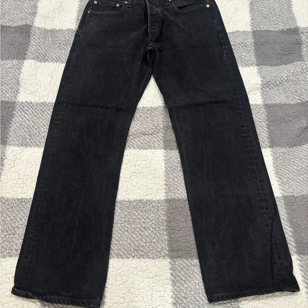 Levi's Men's Straight Jeans in Deep Black - Picture 1 of 3